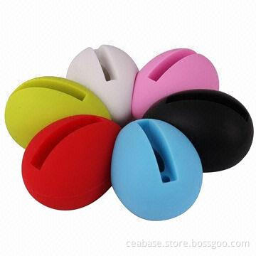 Silicone Amplifier Holders for iPhone 5, Egg Fashionable Design Speaker, Various Colors Available